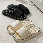 Unisex Non-Slip EVA Bathroom Slippers | Waterproof Hollow Thick Sole House Shoes
