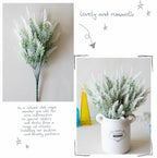 1 Bundle Artificial Lavender Fake Flowers Wedding Bouquet Home Kitchen Office Table Centerpieces Arrangements Decor