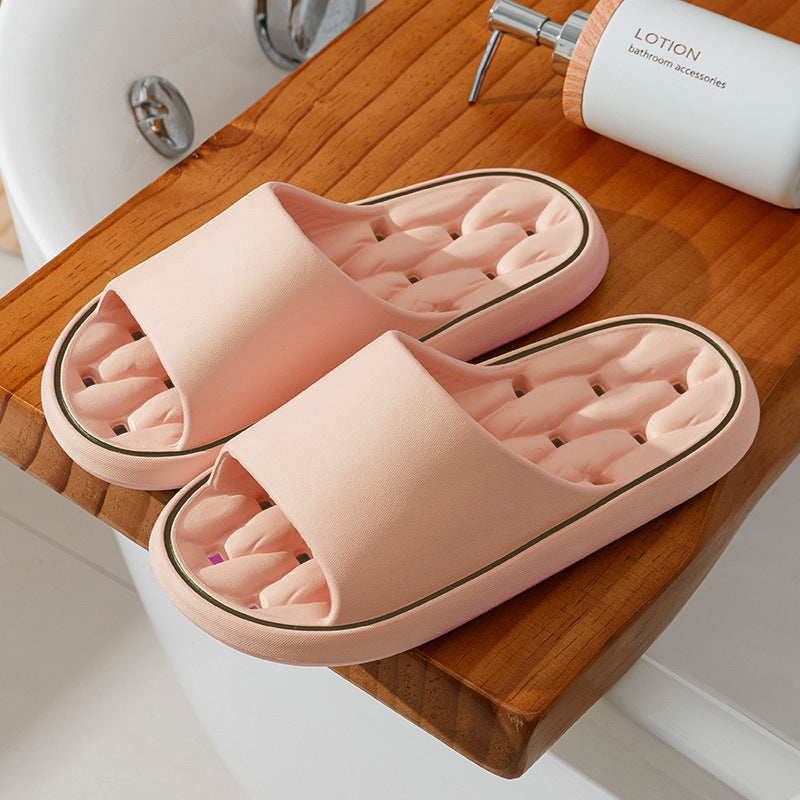 Unisex Non-Slip EVA Bathroom Slippers | Waterproof Hollow Thick Sole House Shoes