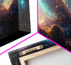 Galaxy of Stars, Scifi, String Theory, 3 Piece Wall Art, Ready To Hang Canvas Print, Cool Living Room Wall Art Decor