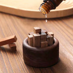 Natural Wood Essential Oil Diffuser Fireless Aroma Aromatherapy Fragrance Diffused Home Office Decoration Crafts