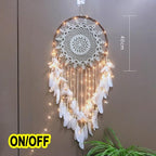 Big Dream Catcher Hanging/Light Decoration Dream Catcher Moon Dream Catcher Room Home Decor Dream Catcher Gifts For Mom Friends Women Girls Wall Decor Bedroom Decoration