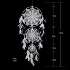 Big Dream Catcher Hanging/Light Decoration Dream Catcher Moon Dream Catcher Room Home Decor Dream Catcher Gifts For Mom Friends Women Girls Wall Decor Bedroom Decoration