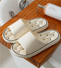 Unisex Non-Slip EVA Bathroom Slippers | Waterproof Hollow Thick Sole House Shoes
