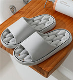 Unisex Non-Slip EVA Bathroom Slippers | Waterproof Hollow Thick Sole House Shoes