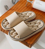 Unisex Non-Slip EVA Bathroom Slippers | Waterproof Hollow Thick Sole House Shoes
