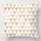 Pink Feather Pillowcase Decorative Sofa Cushion Case Bed Pillow Cover Soft Decorative Square Throw Pillow Cover Cushion Covers Pillow Case Home Decor Decorations for Sofa Couch Bed Chair Home Decor Car Cushion Cover Cute Pillow Case 45X45CM