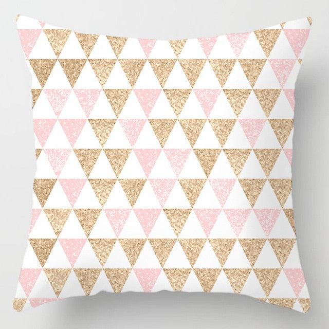 Pink Feather Pillowcase Decorative Sofa Cushion Case Bed Pillow Cover Soft Decorative Square Throw Pillow Cover Cushion Covers Pillow Case Home Decor Decorations for Sofa Couch Bed Chair Home Decor Car Cushion Cover Cute Pillow Case 45X45CM