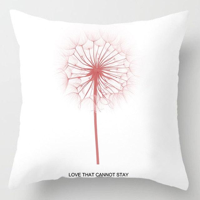 Pink Feather Pillowcase Decorative Sofa Cushion Case Bed Pillow Cover Soft Decorative Square Throw Pillow Cover Cushion Covers Pillow Case Home Decor Decorations for Sofa Couch Bed Chair Home Decor Car Cushion Cover Cute Pillow Case 45X45CM